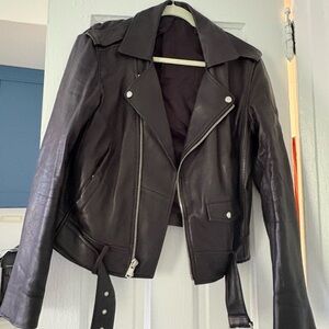 Theory Leather Moto Jacket